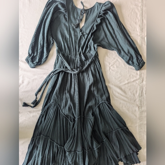 Free People I Need To Know Dress In Green - Picture 12 of 15